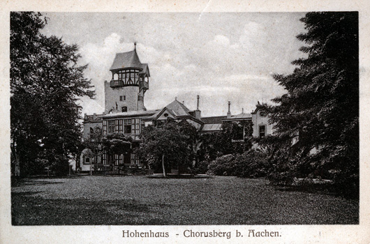 Hohenhaus am Chorusberg Aachen 1919